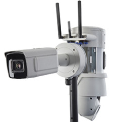 Pole Camera - WCCTV 4G Mini Dome + LPR Camera - Mobile Video Surveillance