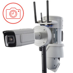 Pole Camera - WCCTV 4G Mini Dome + Time Lapse Video Camera- Mobile Video Surveillance