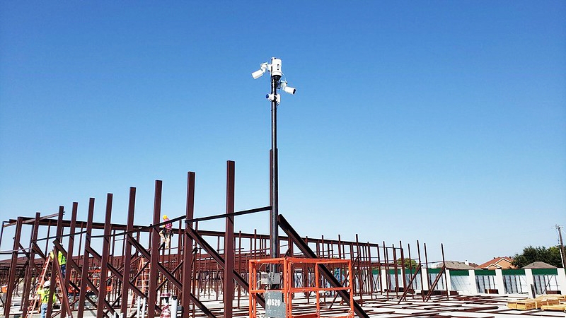 Construction Site Security Camera with alarms - WCCTV